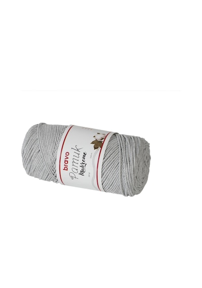 Pamuk Makrome İplik 250 Gr 240 Metre Koton Renk Kodu: 106 Açık Gri