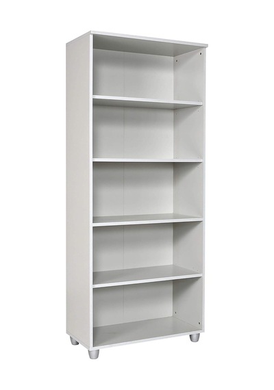 Kitaplık Dosya Dolabı Malzeme Rafı 190x80x40 Cm Gri Gri