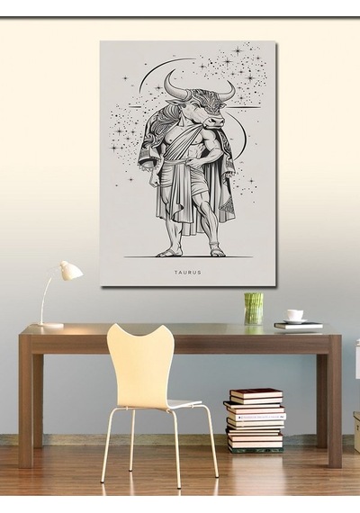 Kanvas Tablo Boğa Burcu 70cmx100cm