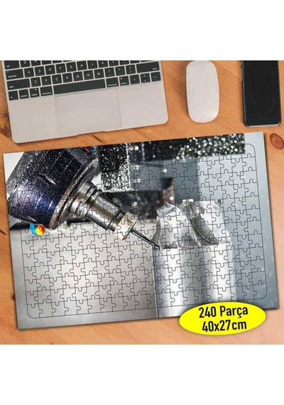 Cnc Elmas Kesim Takım Tezgahı 240 Parça Puzzle Yapboz-7410