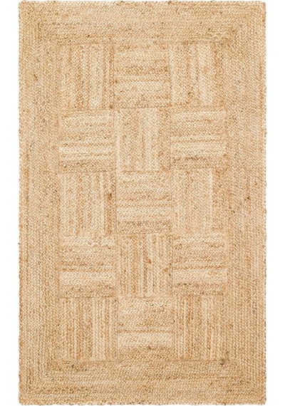 Eko Halı Echo Ech 06 Natural Xw El Dokuma Naturel Jüt Hasır Halı - 80X150