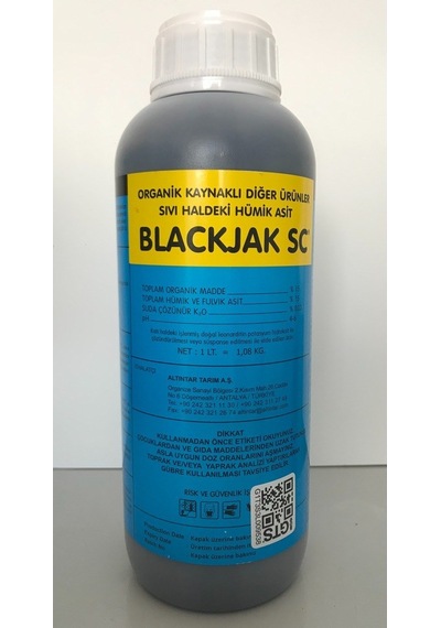 Blackjak Sıvı Hümik-Fulvik Asit Kılcal Köklendirici Sıvı Gübre 1