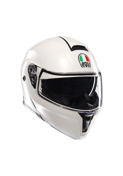 Agv Kask/streetmodular Mono Matt Materıa Whıte Çok Renkli