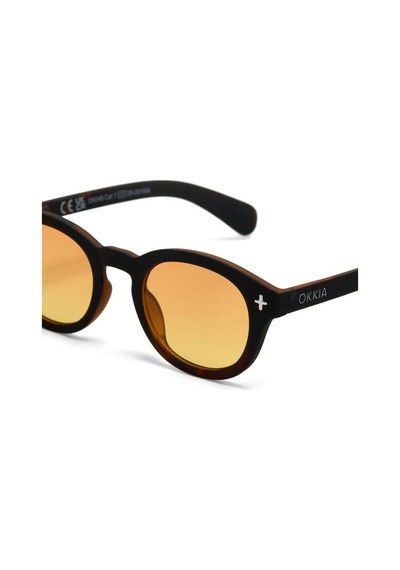 Okkia Milano Unisex Güneş Gözlüğüsiyah Havana / Lens : Sarı Siyah