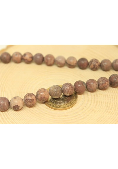 Yasam Tohumu Jasper Taşı Yarım Dizi 9 - 9.5 MM Aralığı 25830 18 CM Çok Renkli