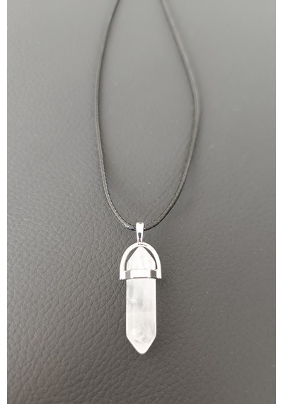 Kristal Kuvars Doğal Taş Kolye Değerli Taş Kolye Çivi Kesim Kolye Deri İpli Kolye 56 Cm Deri İpli Kolye 56 Cm Kristal Kuvars Doğal Taş Kolye Değerli Taş Kolye Çivi Kesim Kolye Deri İpli Kolye 56 Cm Deri İpli Kolye 56 Cm
