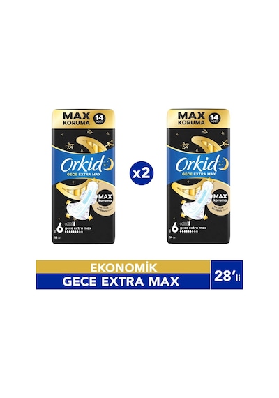 Hijyenik Ped Ultra Gece Ekstra Max 14' Lü 2 Adet