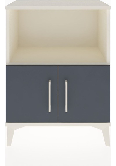 Arges Komodin 2 Raflı 2 Kapaklı 60x30x80 Aytaşı-antrasit Aytası