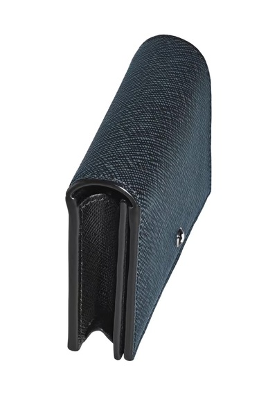Mont Blanc Montblanc Sartorial Nano Continental Tweed Mavi Cüzdan 220380