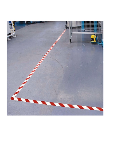 Kırmızı Beyaz Yer Işaretleme Bandı 50mmx30mt