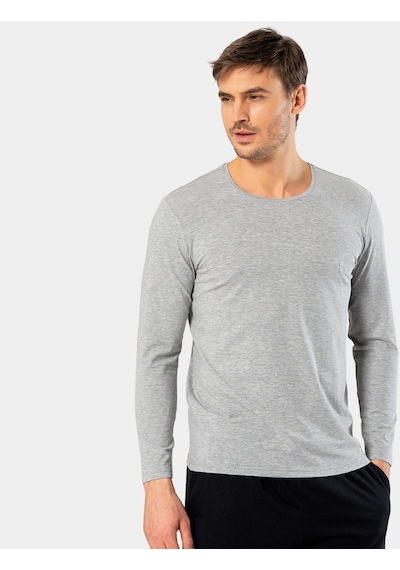 Cacharel Erkek Uzun Kollu T-shirt 1333/gri 001