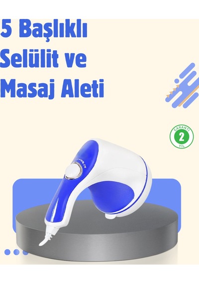 Elektrikli Yağ Yakıcı Masaj Aleti 5 Başlıklı Vücut Şekillendirici