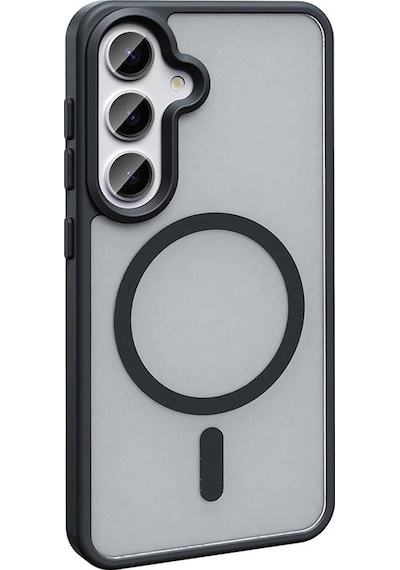 Samsung Galaxy S24 Plus İle Uyumlu Kılıf Magsafe Şarj Özellikli Mat Arka Yüzeyli Kapak