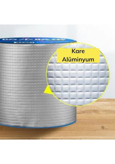 Folyo Kauçuk Bant Yapışkanlı Su Geçirmez Çatı Boru Tamir Bandı 2metre X 10 Cm Diğer