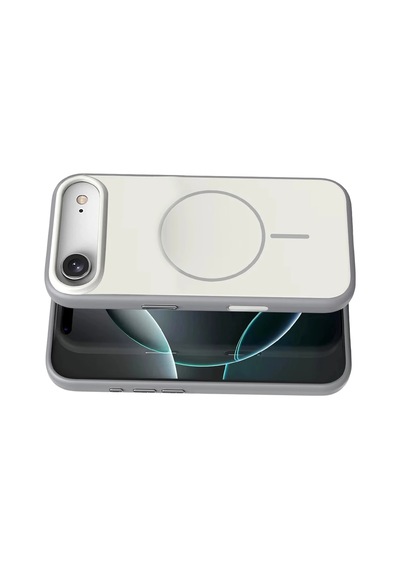 Gld-spt- Newface Apple Uyumlu iPhone 17 Air Neva Magsafe Kapak - Gri
