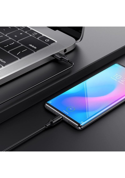Manyetik Uçlu İphone 15 Serisi Uyumlu 1 Metre Şarj Kablo Mıknatıs Uçlu Siyah Renk Samsung Uyumlu Şarj Kablo Bx41 Usb C Type-c