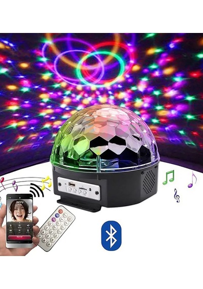 Uzaktan Kumandalı Kristal Disko Led Işıklı Ve Hapörlörlü Rgb Led