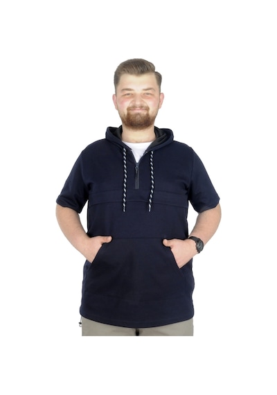 Mode Xl Büyük Beden Sweat Kapşon Ted 22560 Lacivert 001