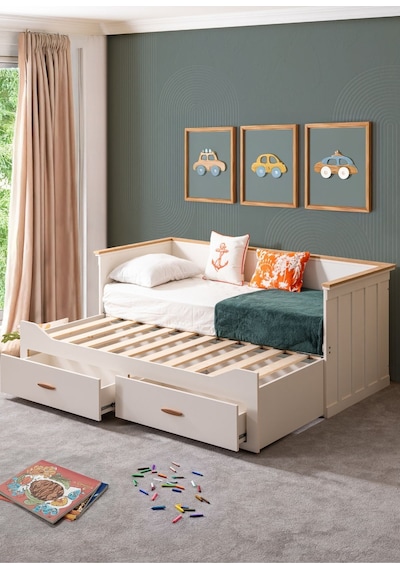 Yavrulu Karyola, Likya Divan Karyola Çekmeceli Açılır Çift Kişilik Karyola + Soft Yatak Tek Kişilik Yavrulu Karyola, Likya Divan Karyola Çekmeceli Açılır Çift Kişilik Karyola + Soft Yatak Tek Kişilik