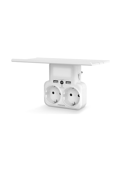 Promate PowerRack Duvar Tipi 2'li Usb Girişli Grup Priz