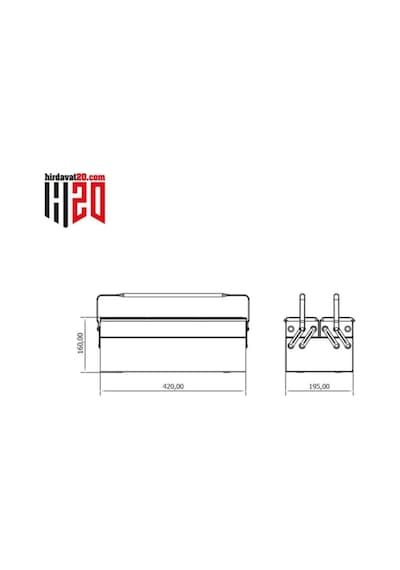Takım Çantası 195x420x160mm 3 Gözlü 8410336203
