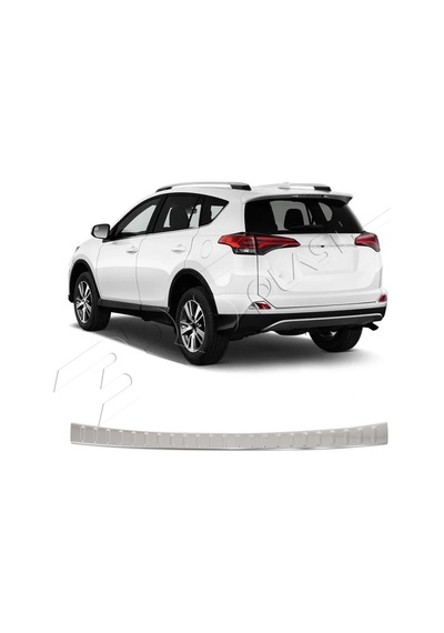 Toyota Rav4 Uyumlu 2018 Ve Üzeri Krom Arka Tampon Üstü Koruma Paslanmaz Çelik