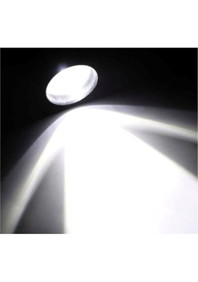Güçlü Led Usb Şarjlı Mini El Feneri 2 Mod Yan Led Çakarlı Deprem Siyah