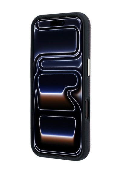 Apple iPhone Uyumlu 18 Pro Kılıf Guess Lisanslı M-safe Özellikli Pu Taşlı Metal 4g Ve Yazı Logolu Kapak Bordo