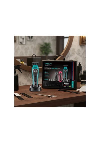 V-035t Sakal Ve Ense Çizim Makinesi Şarjlı Berber Trimmer - 9000 Rpm, Güçlü Batarya
