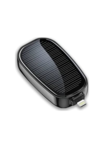 Ultra Hafif Güneş Enerjili Powerbank Anahtarlık Uyumlu Altın
