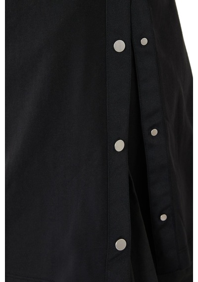 3.1 Phillip Lim Etekli Oversize Tişört Kombo Elbise Rahat Ve Şık Kadın Elbisesi Siyah