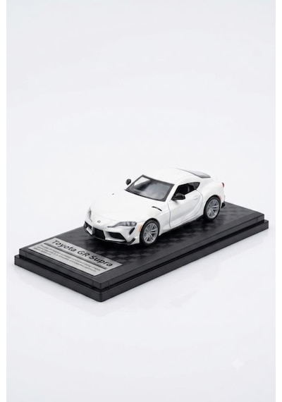 Hobbiez Lisanslı Toyota Gr Supra Kapıları Açılabilir Model Diecast 1/32 Ölçek Metal Standlı Araç