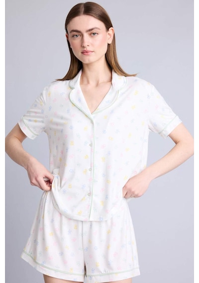 Defacto Regular Fıt Kısa Kollu 2li Softshell Takım H6327ax26smer98 Ekru-er98