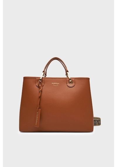 Emporio Armani Logolu Çıkarılabilir Askılı Çanta Kadın Çanta Ew000360 Af12103 M6030 Taba