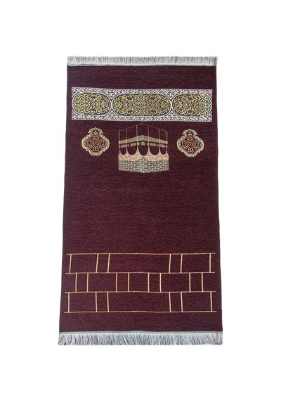 Kabe Motifli Şönil Seccade - Bordo