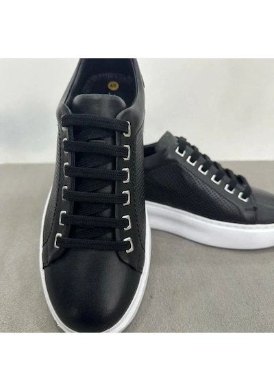 Scatto Erkek Deri Sneaker Siyah