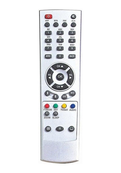 Uydu Alıcılı Led Televizyon Kumandası Kırmızı Logolu Model