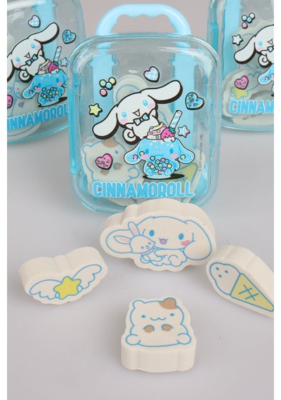 X Dekomus Lisanslı Cinnamoroll Çekçekli Bavul 4'lü Silgi Tek Adet Altın