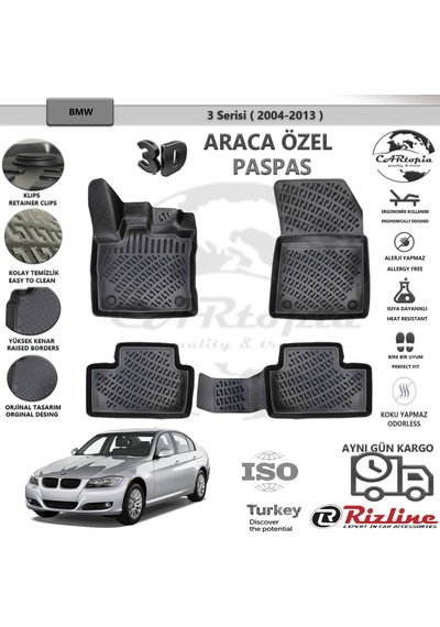 Bmw 3 Serisi E90 / 2005-2013 / Siyah / Rizline Paspas
