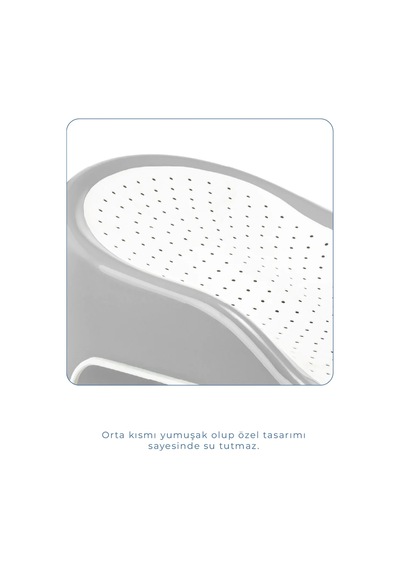 Babyjem Soft Banyo Desteği Bebek Yıkama Yardmcısı Soft Gri