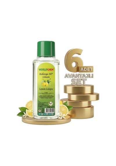 Worldchem Limon Kolonyası 6x250 Ml