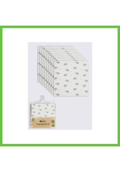 Bezos Tortoise 20x20 10'lu Penye Mendil 90163 Ekru Renk: Ekru Dmc