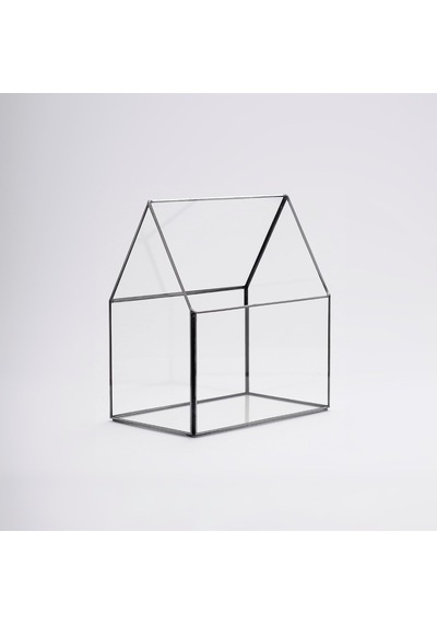 23x20x12cm Siyah Geometrik Teraryum Cam Fanus Takı Aksesuar Çikolata Kutusu Diğer