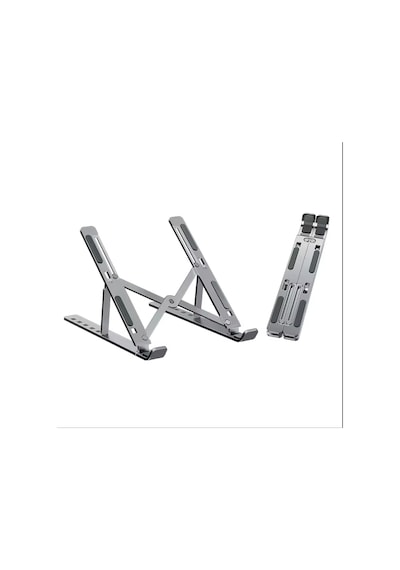Apple Uyumlu MacBook Laptop Bilgisayar Standı Notebook Özel Yükseltici Stand Tablet Tutucu Ayarlı Metal Metal Stand-970
