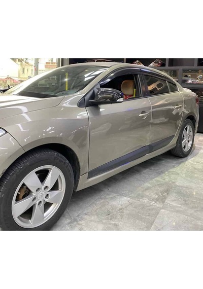 Renault Fluence Yan Marşpiyel Seti Plastik 2 Adet Mat Siyah 2009 2010 2011 2012 2013 2014 2015 2016 Karlık+ek+bodykit