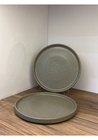 2'li Adelfa Ripple Düz Tabak 21 Cm Kahvaltılık Sunum Tatlı Sunum Pasta Servis Gourmet Sunum Çok Renkli