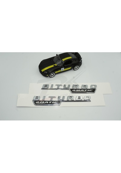 Biturbo 4Matic Çamurluk Yanı Logo Amblem