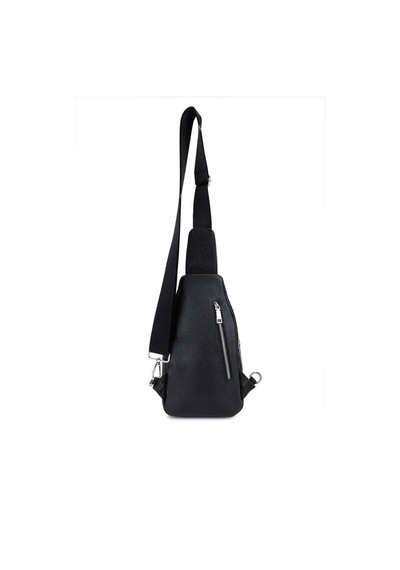 Tamer Tanca Erkek Hakiki Deri Siyah Floter Body Bag Çanta 1012 230204 Erk Cnt Sk25-26 Sıyah Fltr Siyah