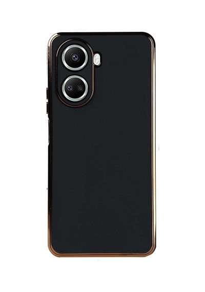 Huawei Nova 10 Se İçin Kılıf Olive Plated Siyah Nova 10 Se İle Uyumlu Kılıf - Siyah