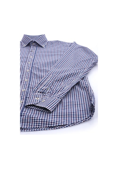Giant Kareli Uzun Kol Erkek Gömleği - Modern Fit Lacivert